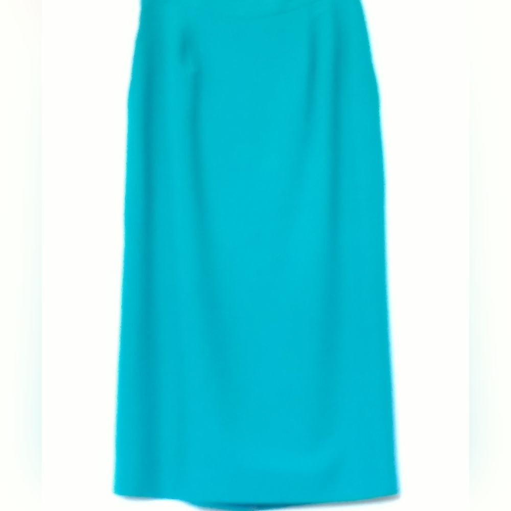Chic Teal Midi Classic Skirt Made In Canada